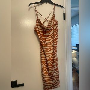 funky satin dress